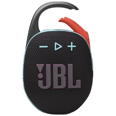 JBL Clip 5 7W Portable Bluetooth Speaker (IP67 Water Proof, Supports Auracast, Black and Orange)