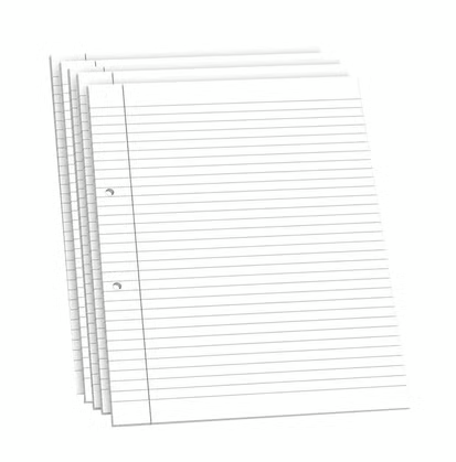 Creative Space Assignment A4 Sheets (One Side Ruled) (65 GSM, White)