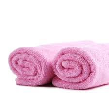 Moe Puppy Moe 100% Cotton Towel for Pets | Highly Absorbent and Soft(Pack Of 1)(Pink), 400 TC