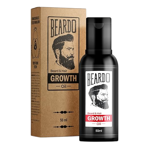 Beardo Beard and Hair Growth Oil - 50 ml for faster beard growth and thicker looking beard | Natural Actives Only | No Harmful Chemicals Visit the BEARDO Store