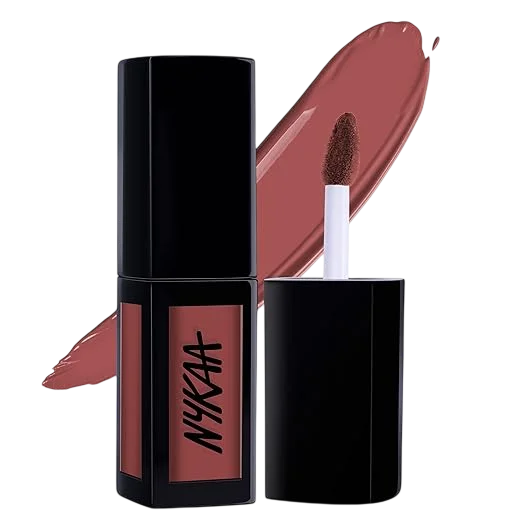 Nykaa Matte to Last Liquid Lipstick (14 Jhumki, Brown)