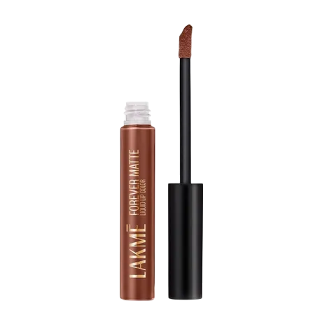 Lakme Forever Matte Liquid Lip, 16hr Lipstick, Lightweight & transferproof - Nude Twist